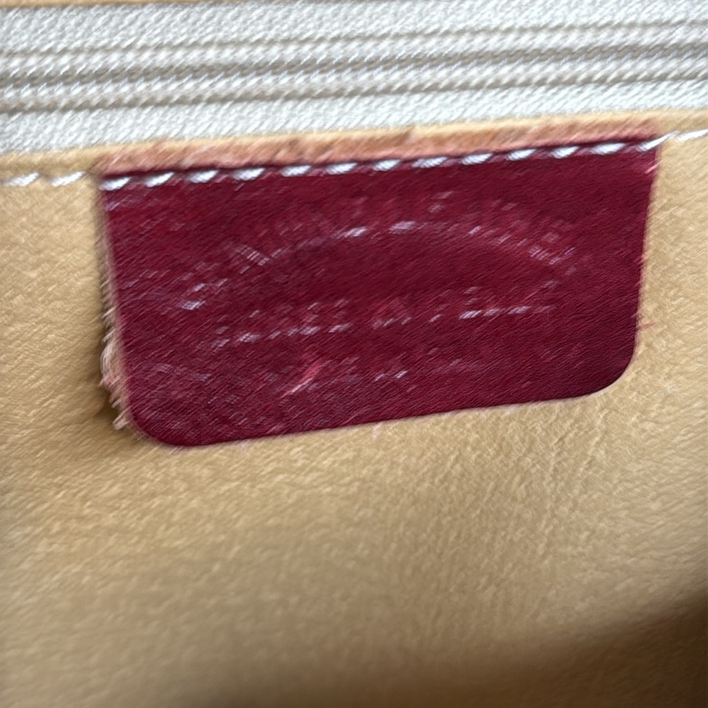 Burgundy Vera Pelle Italian Leather Tote Bag - Picture 9 of 9